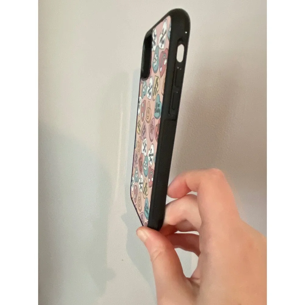 iPhone Case Unisex iPhone 11 Pink Conversation‎ Heart Affirmation Pattern